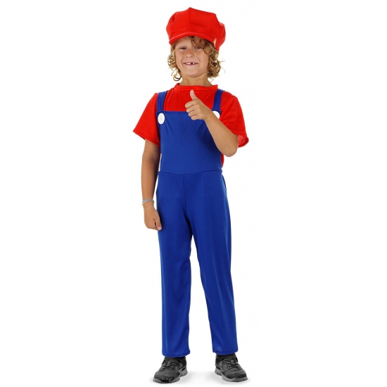 Loodgieter kostuum rood voor jongens