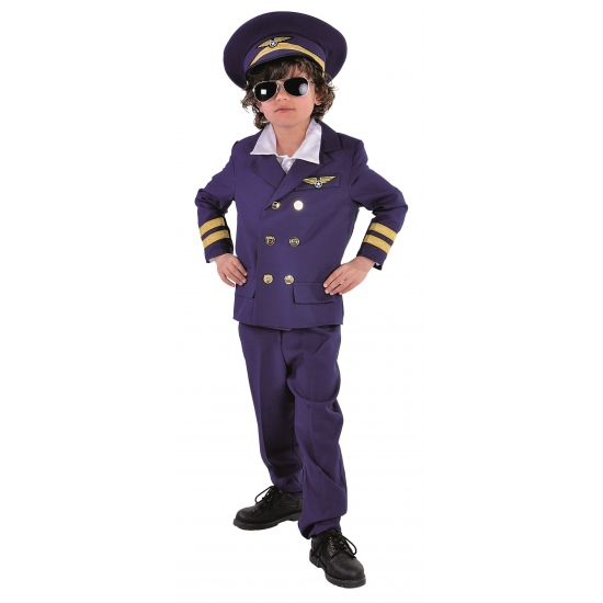 Luchtvaart kinder kostuum piloot