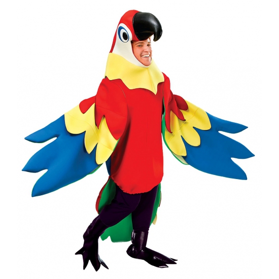 Luxe papegaai kostuum voor volwassenen