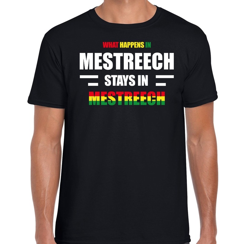 Maastricht/Mestreech Carnaval outfit / t- shirt zwart heren