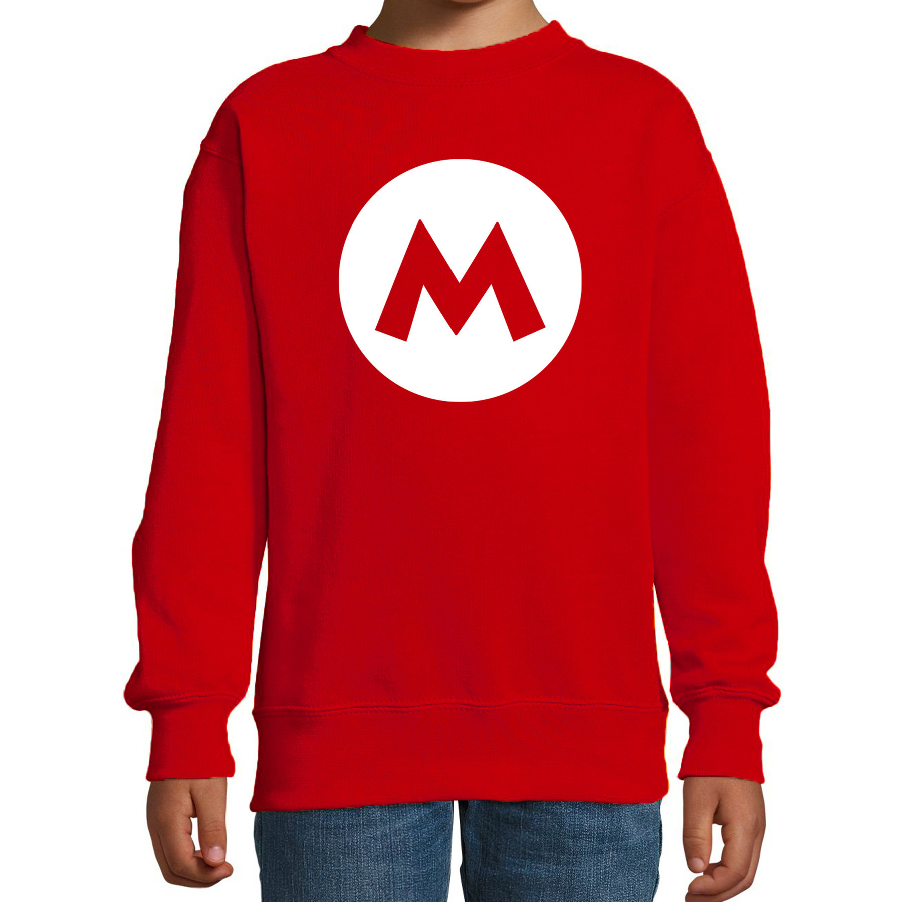 Mario loodgieter sweater rood voor kids