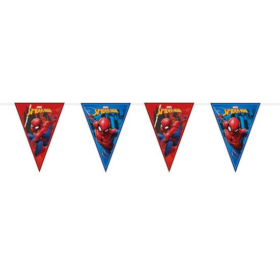 Marvel Spiderman themafeest vlaggenlijn 230 cm
