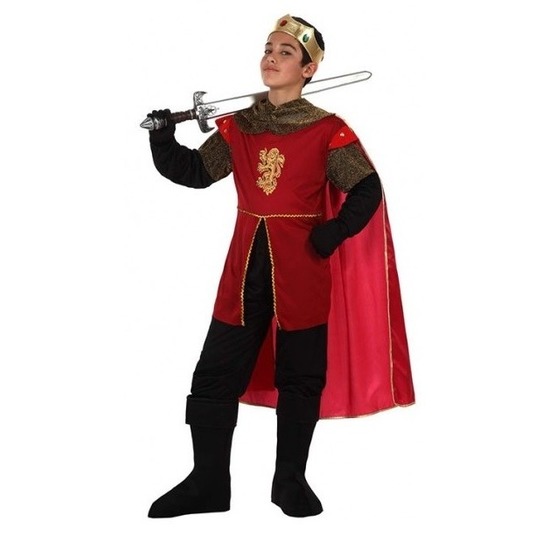 Middeleeuwse koning/ridder Henry verkleedset voor jongens