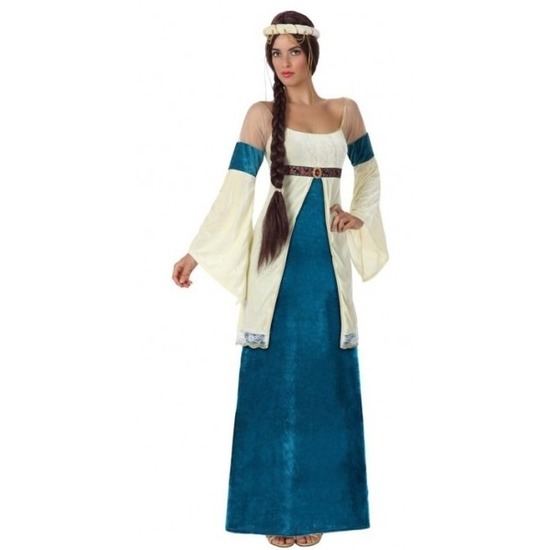 Middeleeuwse prinses verkleed jurk voor dames