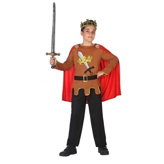 Middeleeuwse ridder/koning Arthur verkleed kostuum jongens