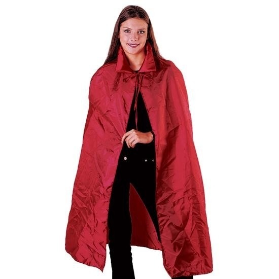 Mystieke rode tovenaars mantel voor volwassenen