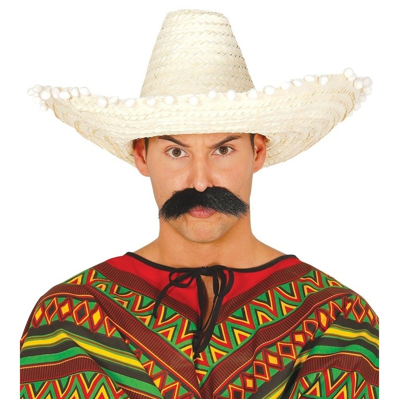 Naturel sombrero/Mexicaanse hoed 50 cm voor volwassenen