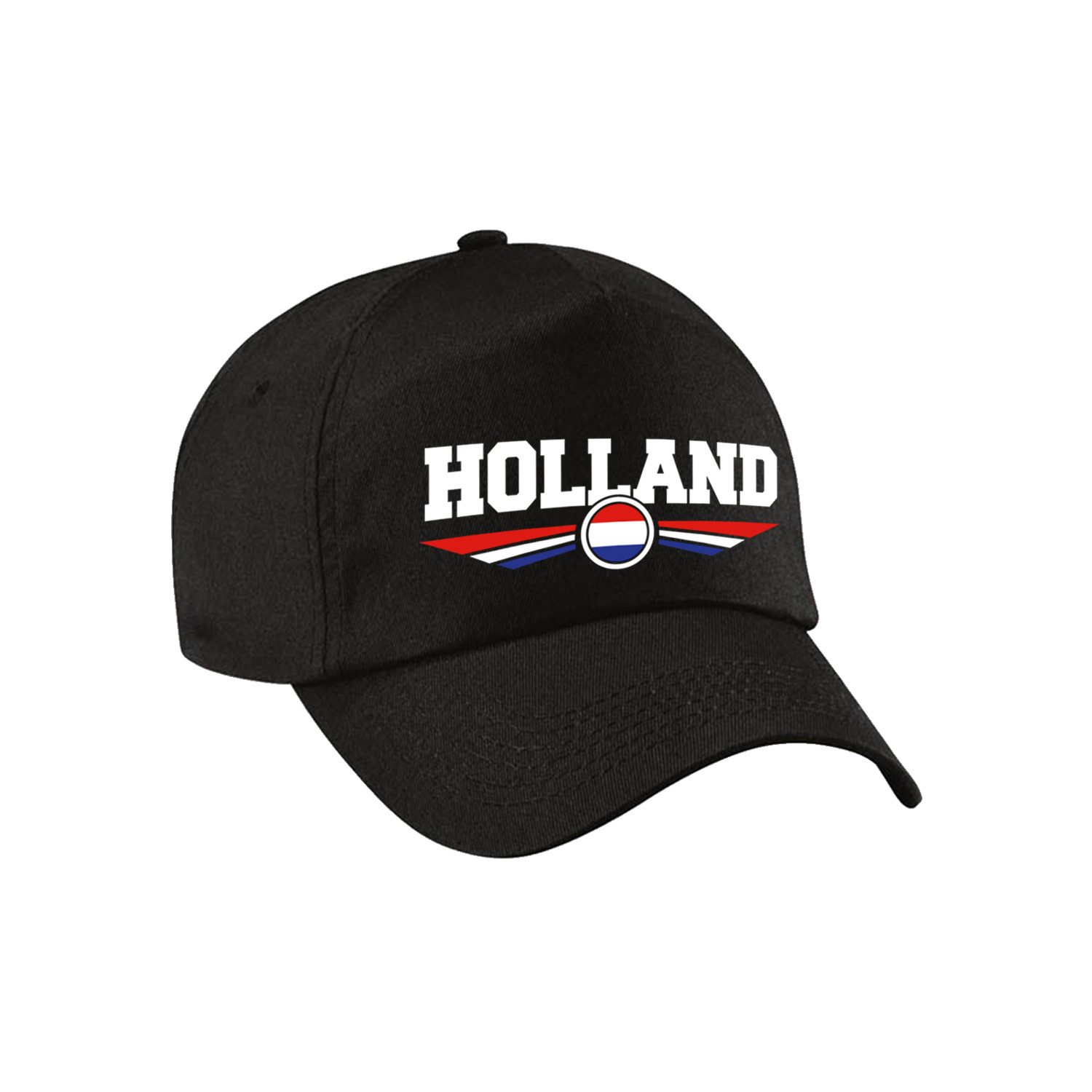 Nederland - Holland landen pet - baseball cap zwart kinderen