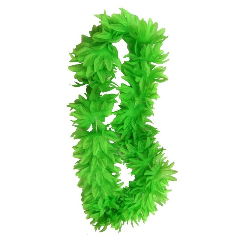 Neon groene hawaii krans slinger