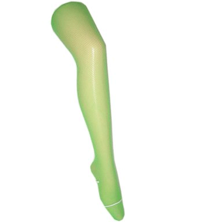Verkleed Neon groene net panty voor dames