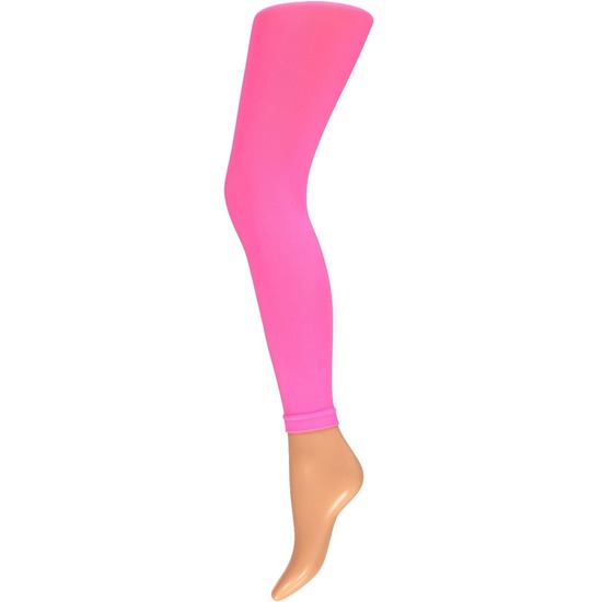 Neon roze legging 60 denier voor dames