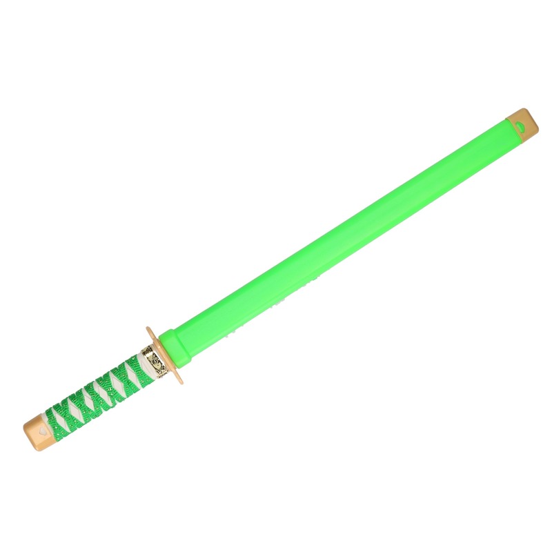 Ninja vechters zwaard verkleed wapen groen 65 cm