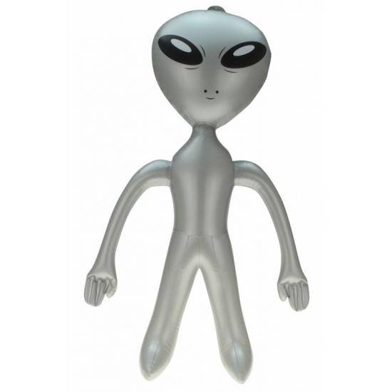 Opblaasbare Aliens grijs 64 cm