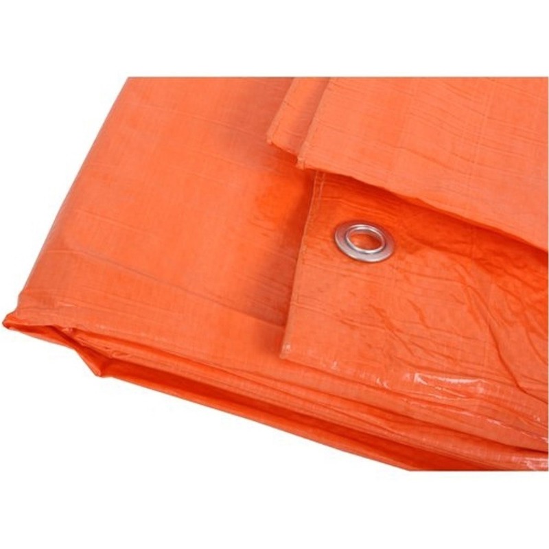 Oranje afdekzeil / dekzeil 8 x 10 meter