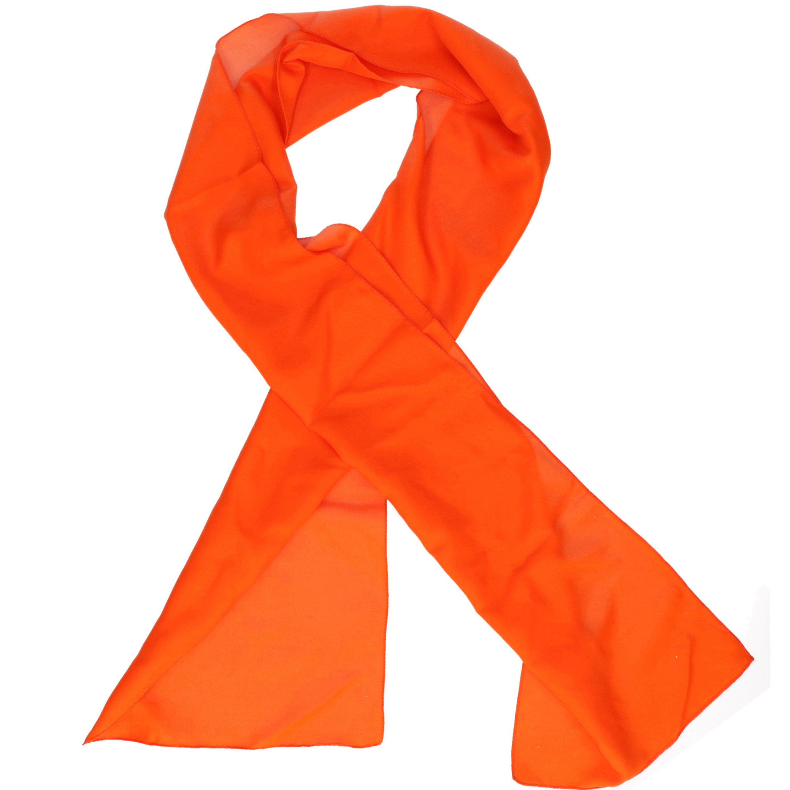 Oranje dames sjaal polyester
