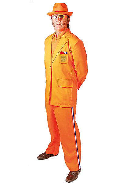 Verkleedkleding Oranje kostuum Bobo