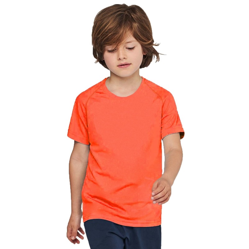 Oranje t-shirt/sportshirt voor kinderen