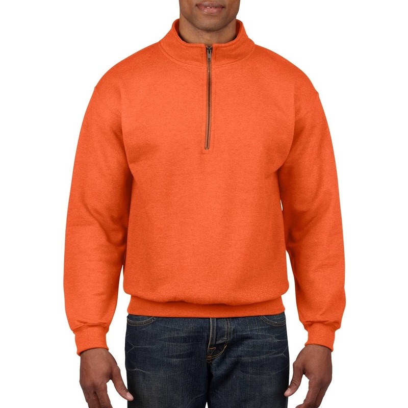 Oranje truien sweatshirt voor volwassenen