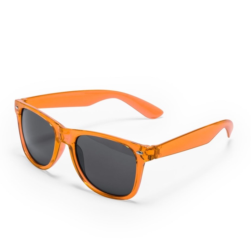 Oranje verkleed accessoire zonnebril voor volwassenen
