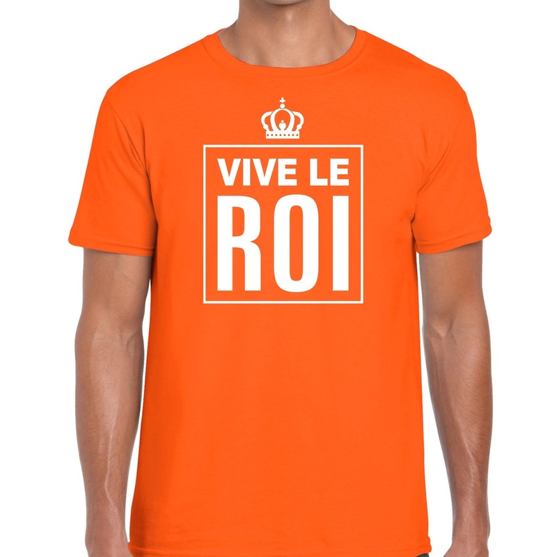 Oranje Vive le Roi Frans t-shirt heren
