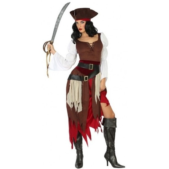 Piraat Francis verkleed pak/kostuum voor dames