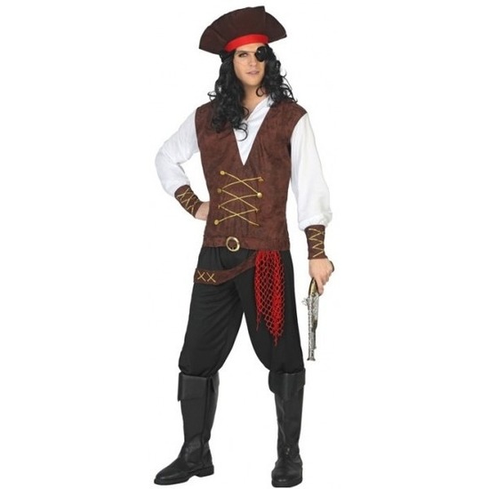 Piraat Lewis verkleed pak/kostuum voor volwassenen
