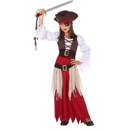 Piraten verkleed kostuum/jurk voor meisjes
