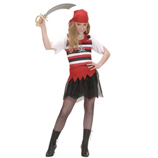 Piraten/zeerovers meisjes kostuum