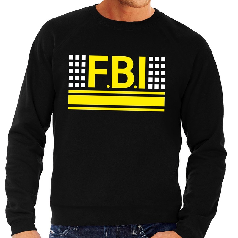 Politie FBI logo sweater zwart voor heren