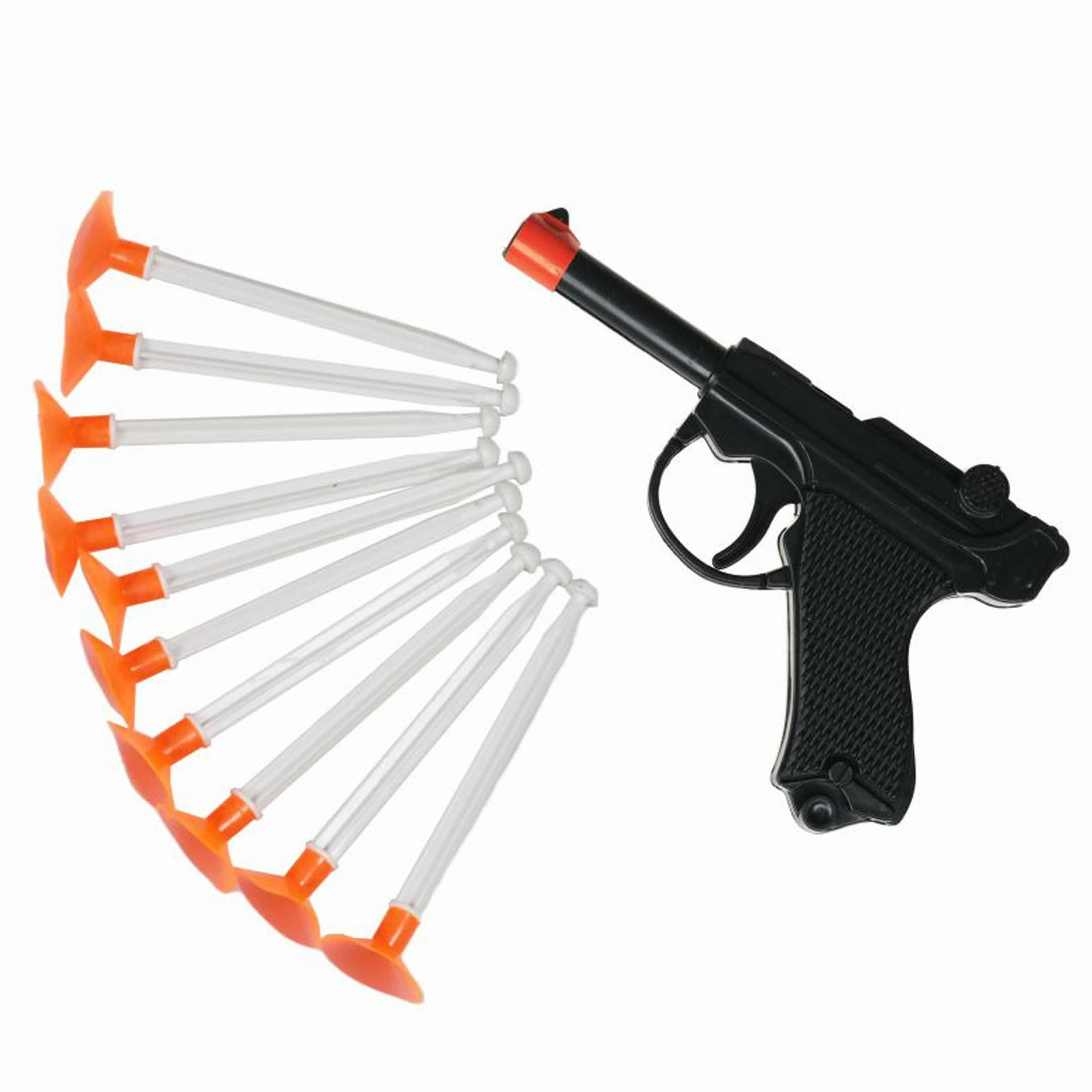 Politie/Soldaten speelgoed set - pistool met zuignap pijltjes - voor kinderen - plastic