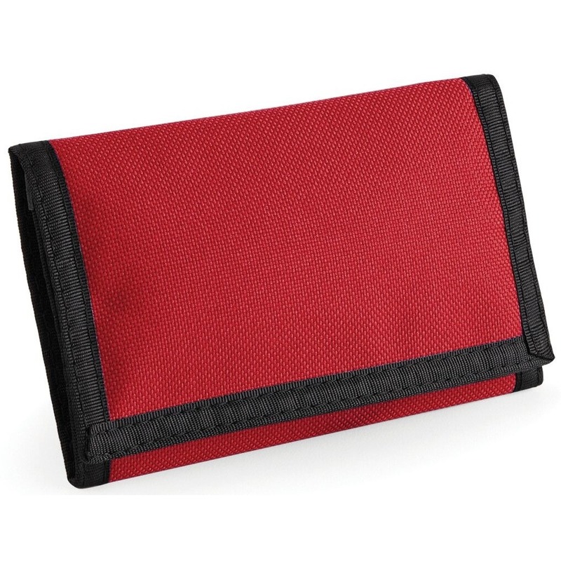 Portemonnee/portefeuille rood 13 cm