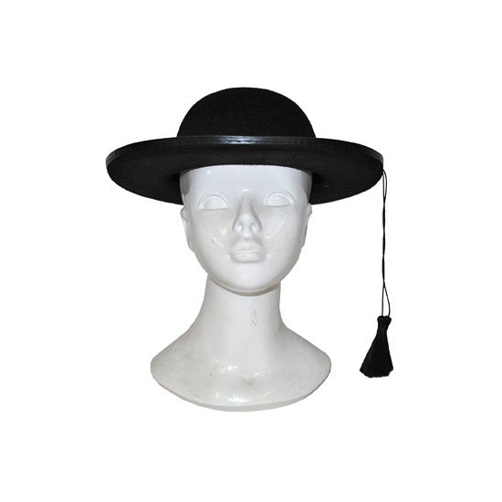 Priester/Pastoor verkleed hoed zwart voor volwassenen
