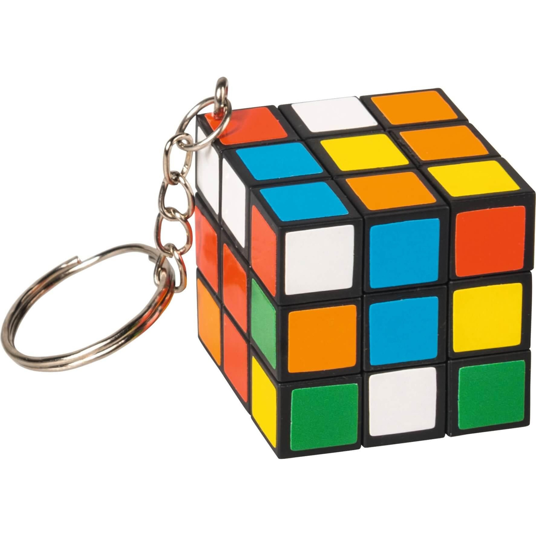Puzzel kubus aan sleutelhanger 3 x 3 cm