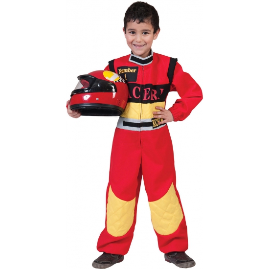 Race coureur carnaval verkleed pak voor kinderen