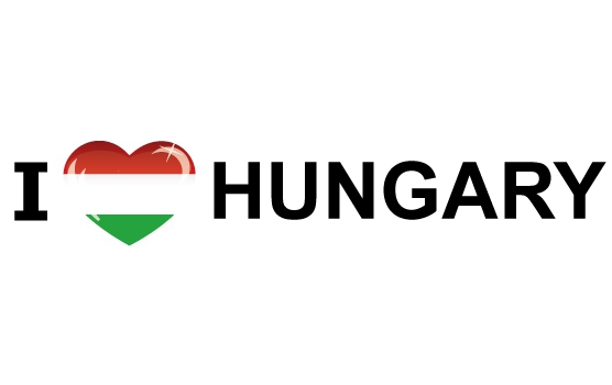 Reiskoffer sticker I Love Hungary