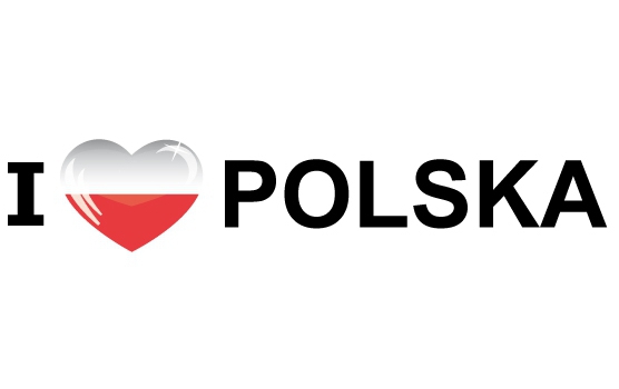 Reiskoffer sticker I Love Polska