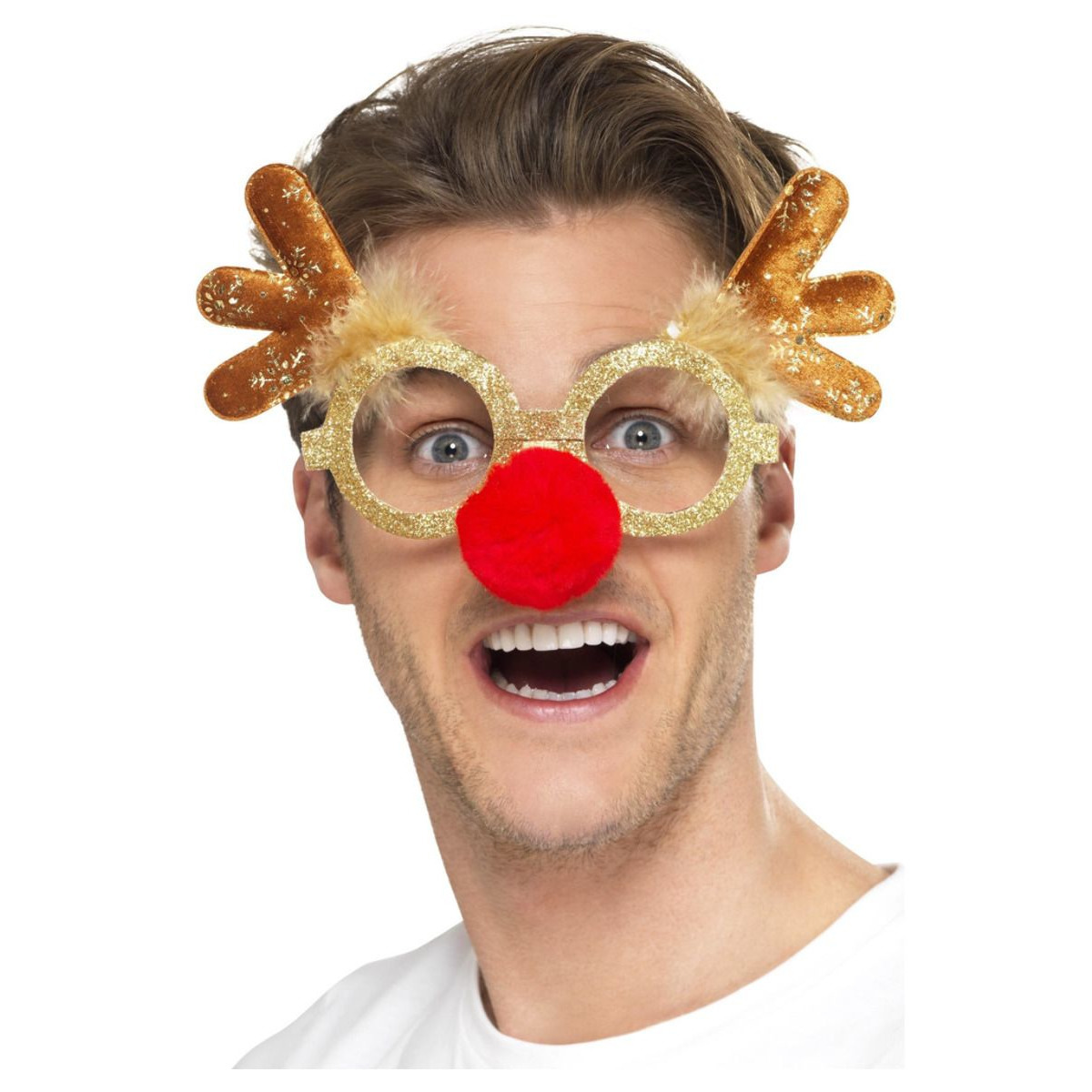Rendier/Rudolf bril voor volwassenen kerst verkleedaccessoires