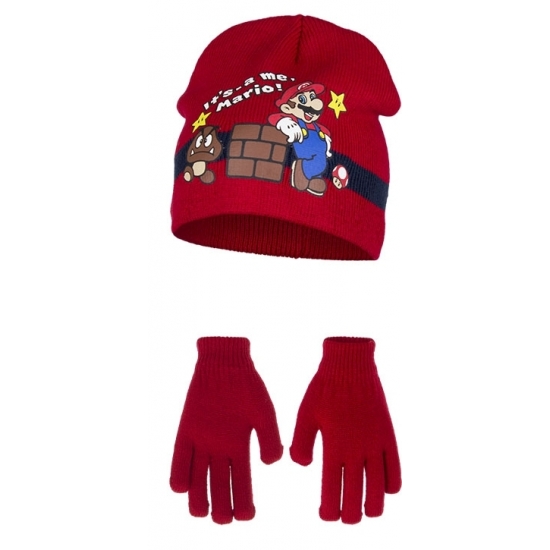 Rode Its Mario winterset voor kinderen