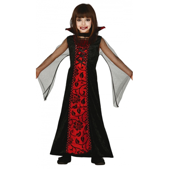 Rode vampieren jurk voor meisjes