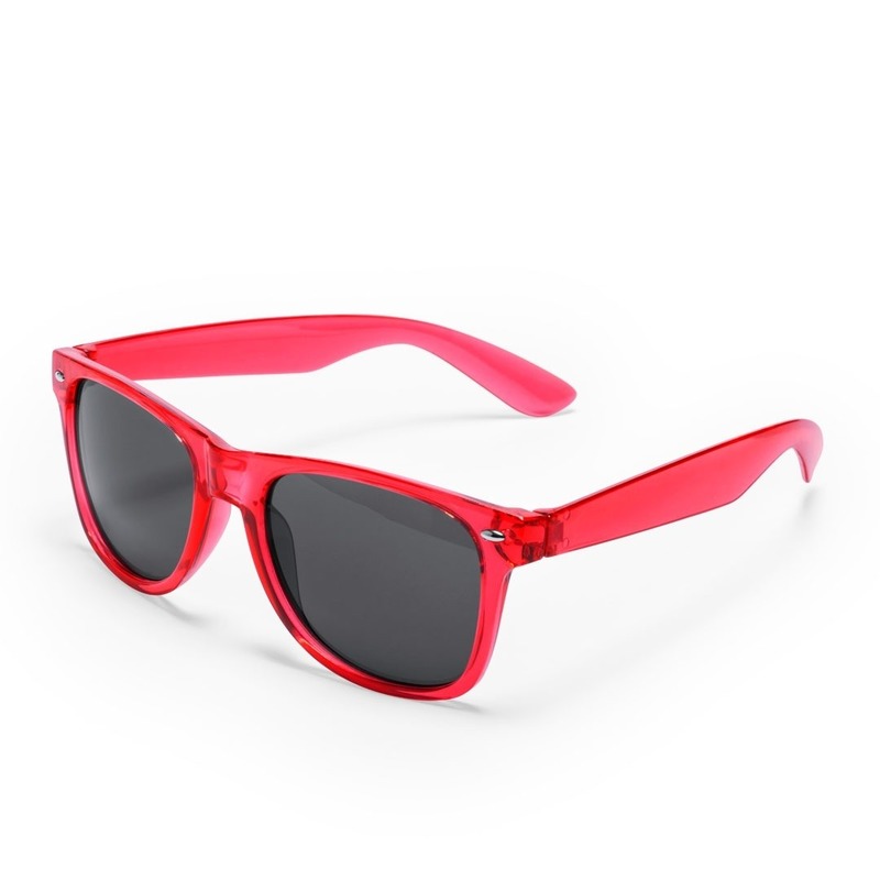 Rode verkleed accessoire zonnebril voor volwassenen