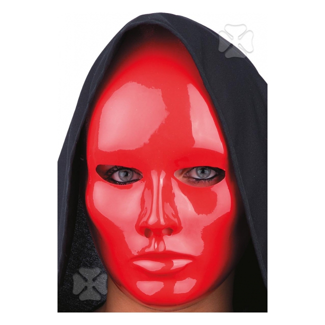 Rood verkleed gezichtsmasker voor volwassenen