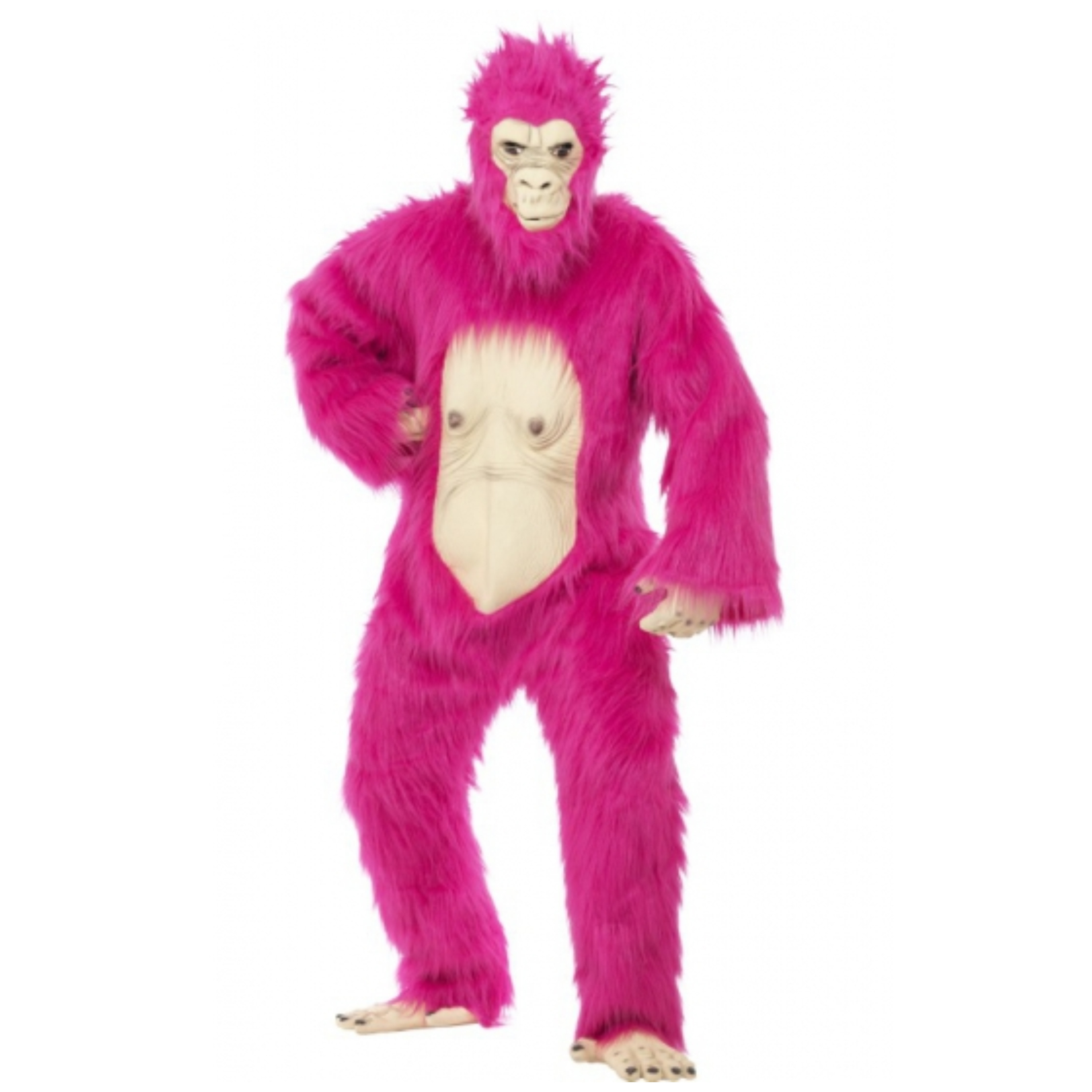 Roze gorilla verkleedkleding