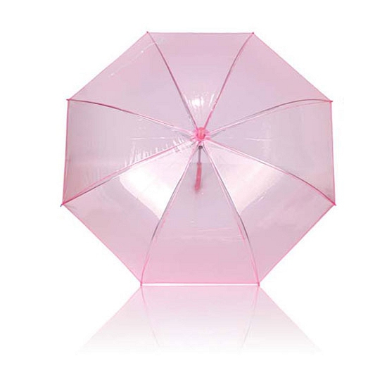 Roze plastic paraplu 92 cm