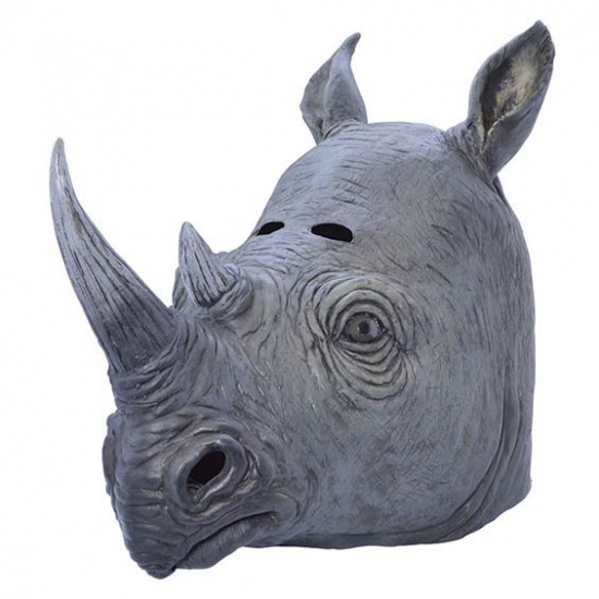 Rubberen luxe neushoorn masker