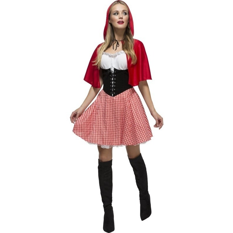 Sexy roodkapje verkleed kostuum/jurkje voor dames