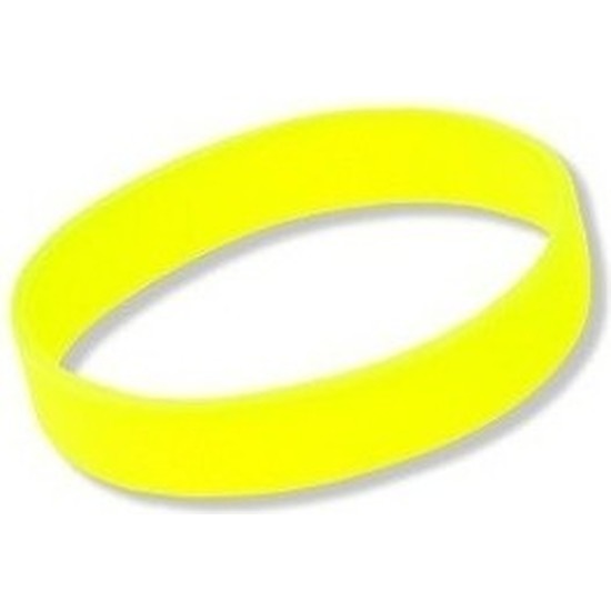 Siliconen armband neon geel