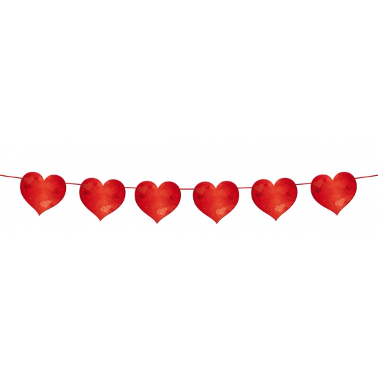 Slinger rode hartjes 6 meter valentijn en bruiloft versiering