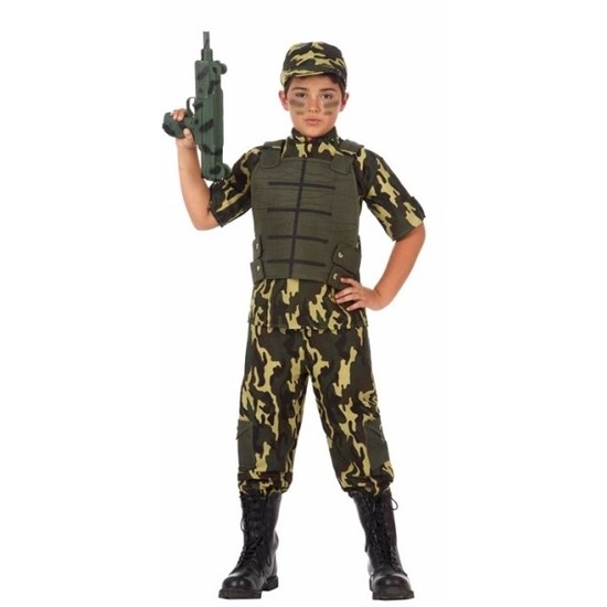 Soldaat/leger kostuum voor jongens