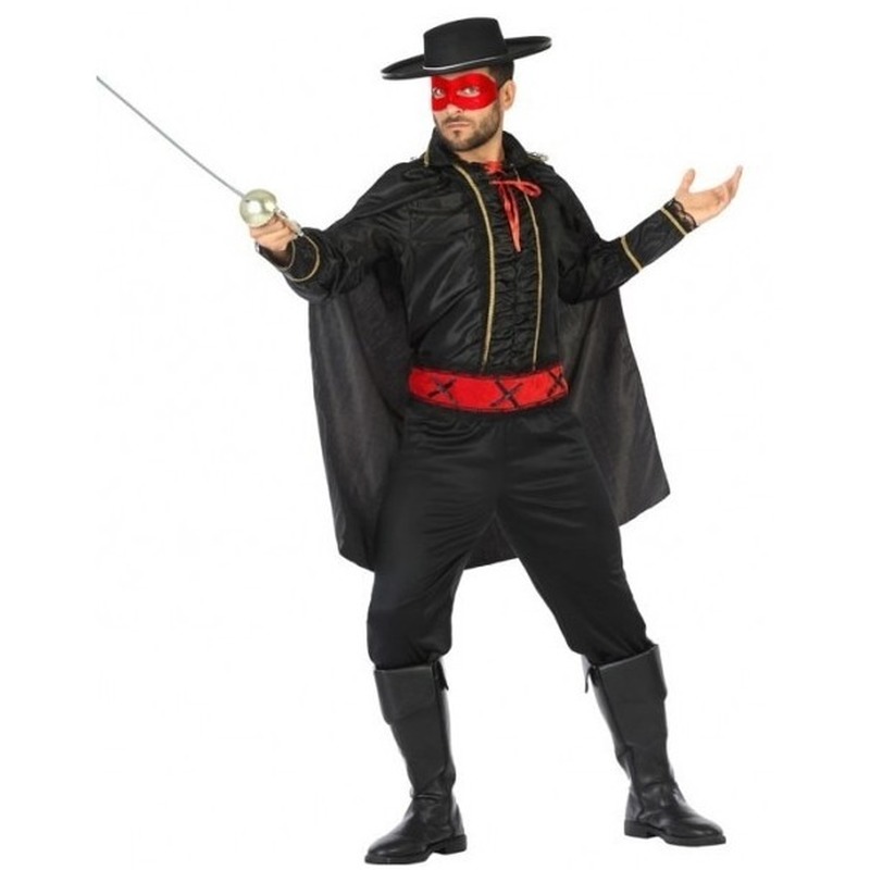 Spaanse gemaskerde held verkleed kostuum voor heren