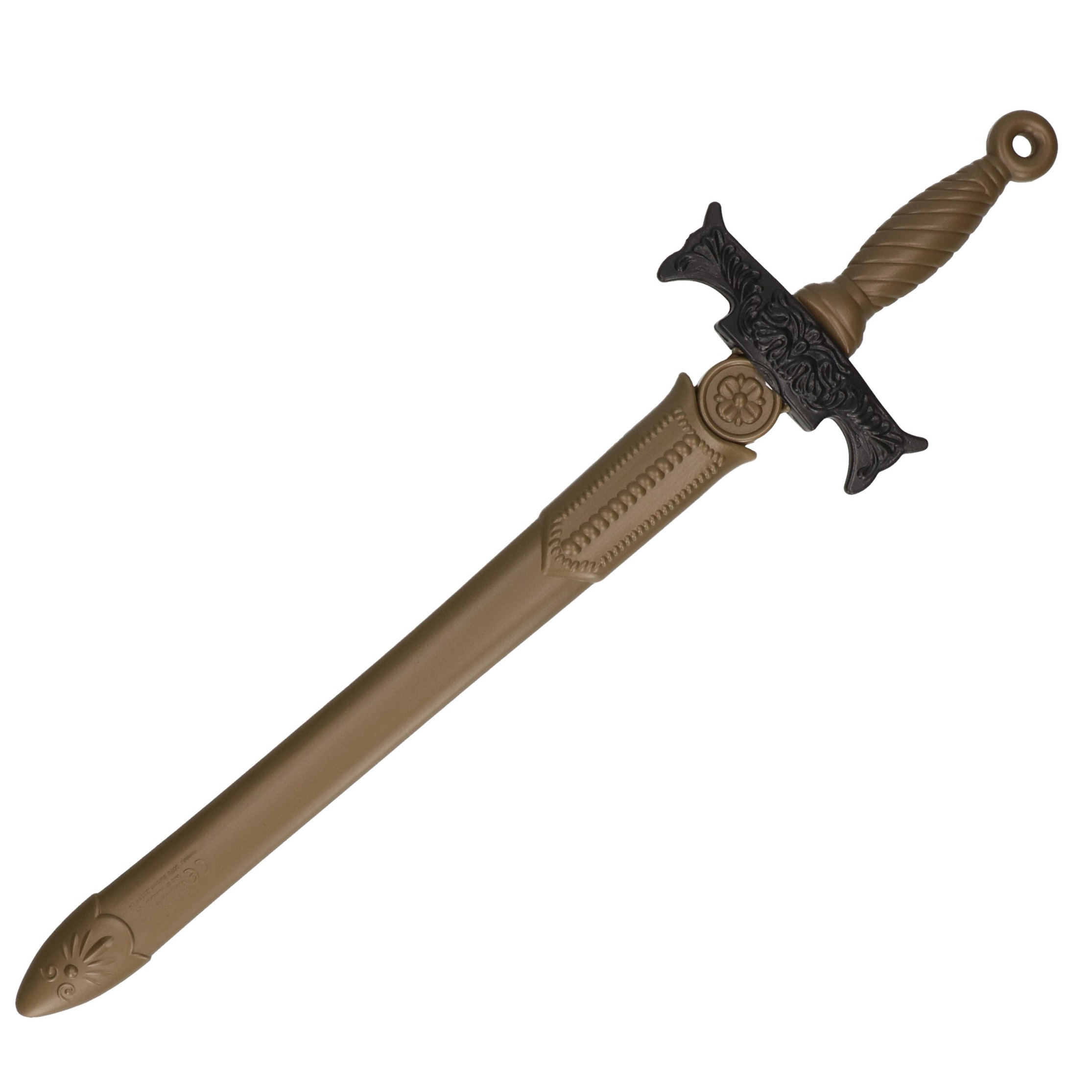 Speelgoed zwaard met schede goud 65 cm